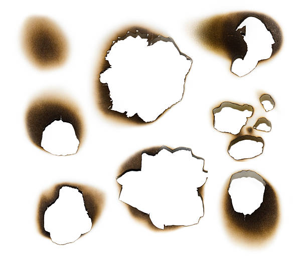 istock Collection of burnt holes 113577323