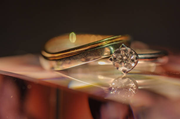 istock A pair of wedding ring in wedding ceremony 1135774216