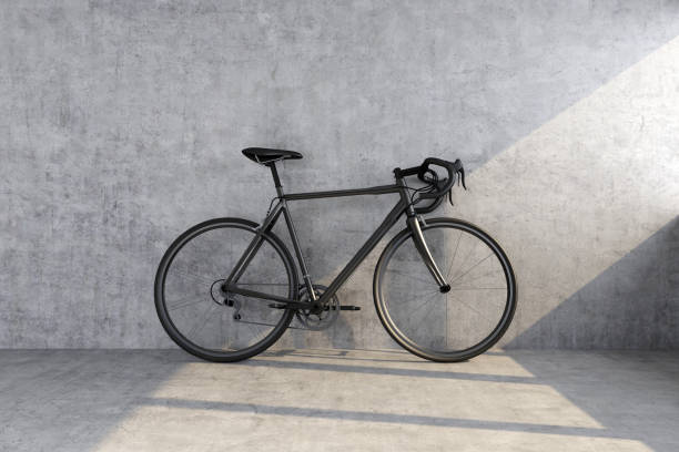 istock black sport bike on concrete wall background 1135774382
