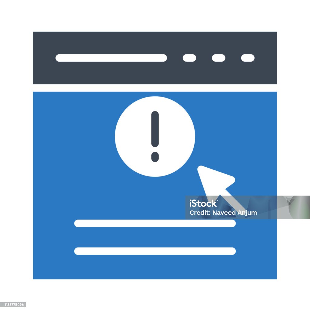 Web Page Error Cursor Stock Illustration - Download Image Now - Aiming ...