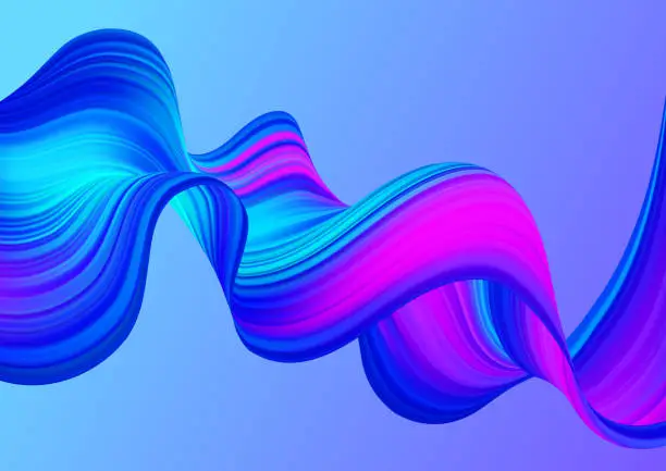 Vector illustration of Background with colored wave