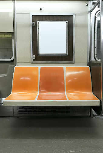 Subway interior in New York