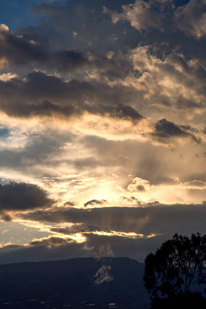 istock The last minute of a yellow sunset 1135777581