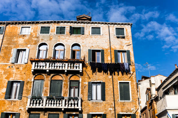 Venice, Italy - A view of the Venice fish market, on the Grand Canal near the Rialto Bridge, one of the most original areas of the city on the lagoon, where the Venetians go daily to buy fresh sea products.