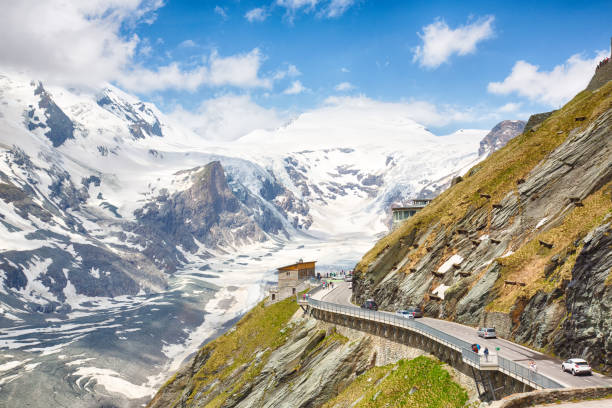 istock European Alps high angle Grossglockner mountain range view in Austria. 1135783083