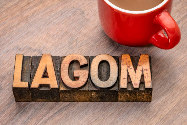 istock lagom word in wood type 1135785758