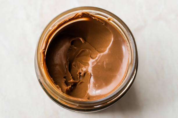 istock Raw Organic Almond Butter Cream in Jar. 1135787213