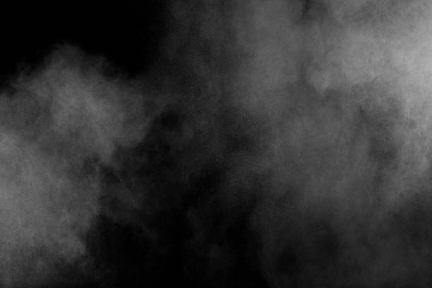 istock White powder explosion isolated on black background. White dust particles splash.Color Holi Festival. 1135787272