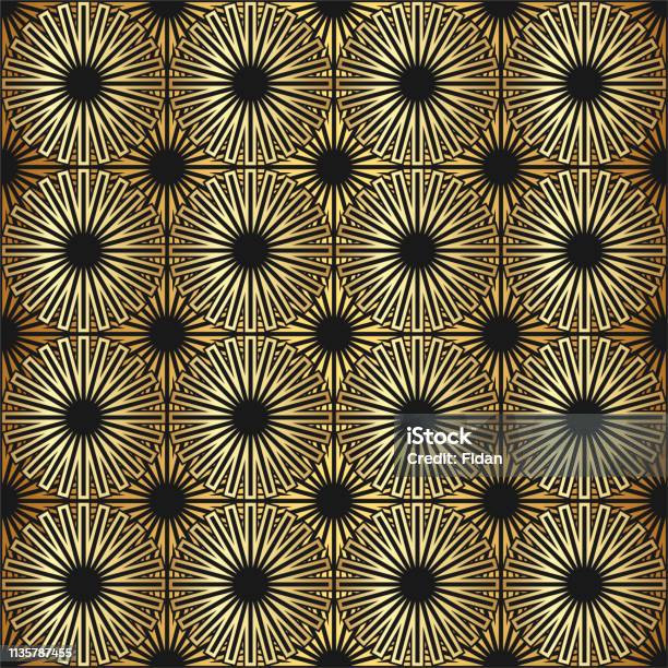 Gold Repeatable Texture Golden Shine Texture Gold Vintage Ar Deco Geometrical With Repeat ...