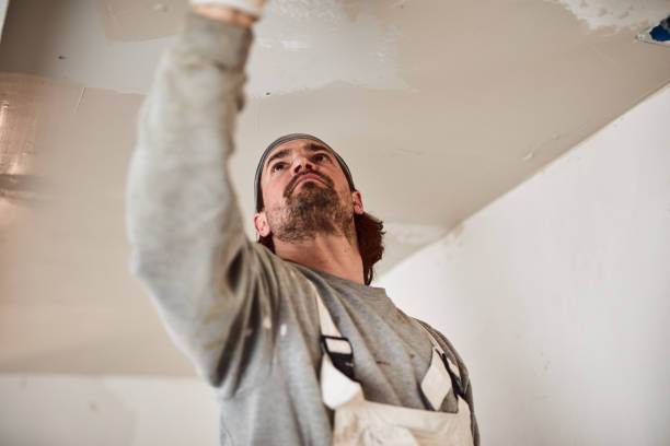 istock Worksman plastering gypsum walls inside the house. 1135788616