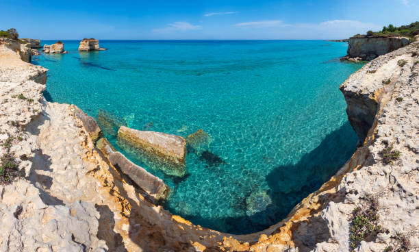 istock Sea beach Punticeddha Beach, Salento, Italy 1135790425