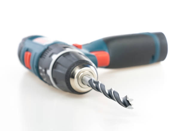 istock Electric drill isolated on white background, Cordless drill isolated on white background 1135791087