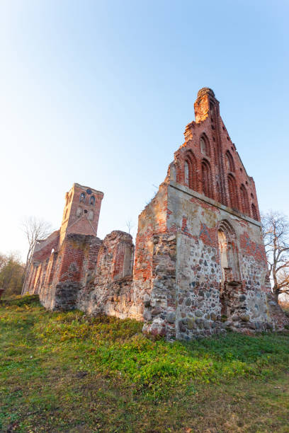 istock abandoned ruins of an old red brick medieval church 1135793421