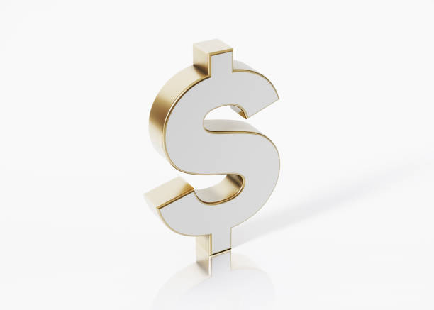 istock American Dollar Sign Standing On White Background 1135794786