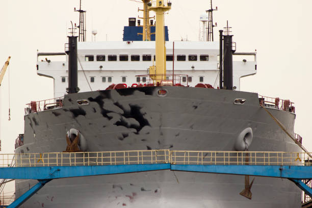 A ship at a dock in the Shanghai harbor on October 3,  2011. Shanghai serves as the main seaport of the world