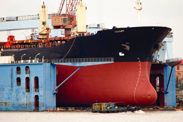 A ship at a dock in the Shanghai harbor on October 3,  2011. Shanghai serves as the main seaport of the world