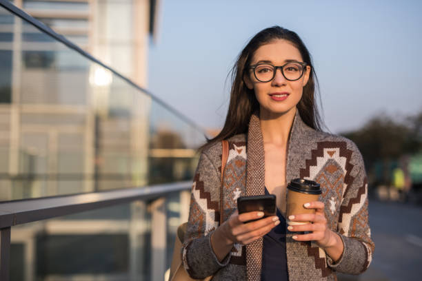 istock Happy woman enjoys her walk 1135799686