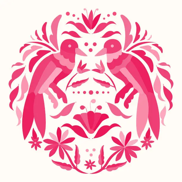 Vector illustration of Otomi Composition