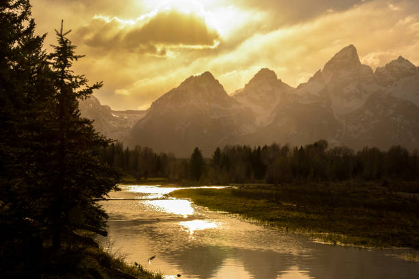 istock Sunset over Snake river, Grand Teton National Park 1135807850