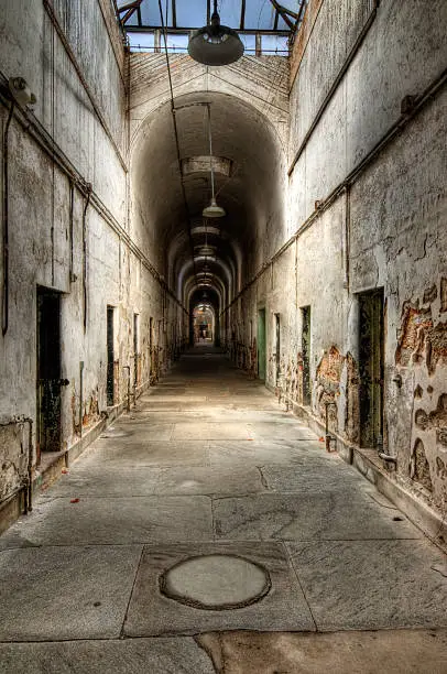 Photo of Abandoned prison cell block