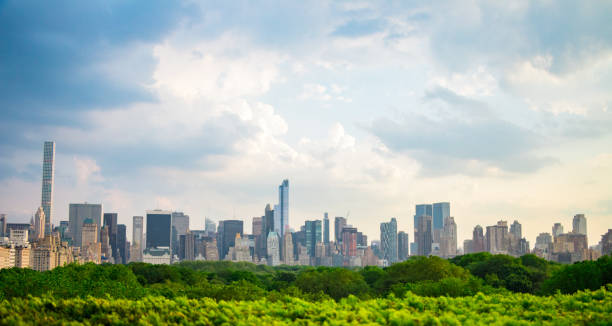 istock Elevated Panoramic View Of Manhattan City Skyline Overlooking Central Park 1135812128