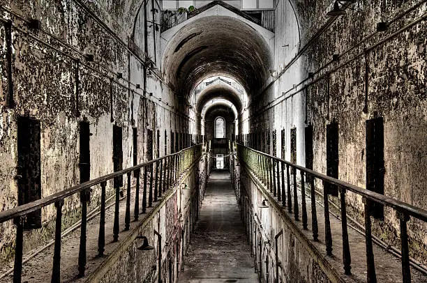Photo of Abandoned prison cell block