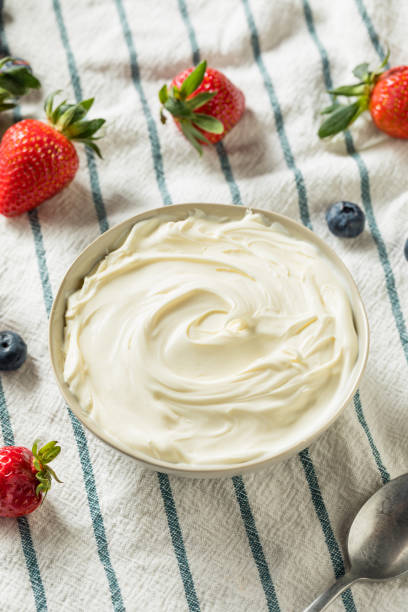 istock Creamy Homemade Mascarpone Cheese 1135819001