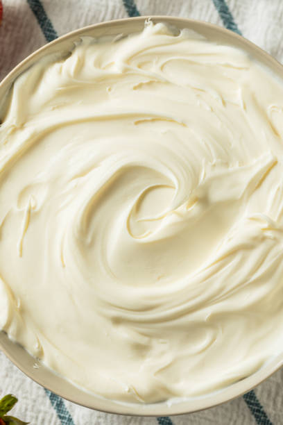 istock Creamy Homemade Mascarpone Cheese 1135819449