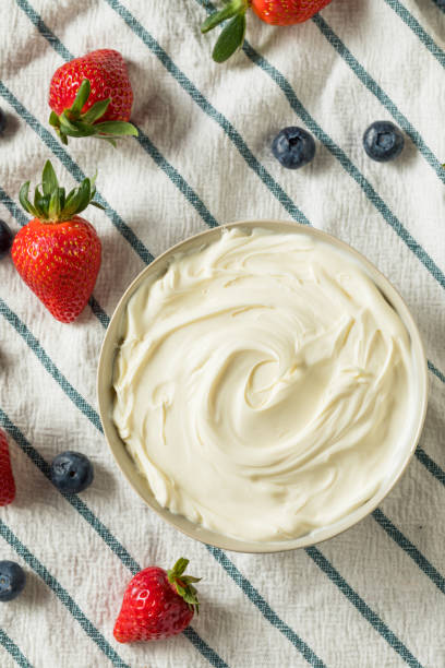 istock Creamy Homemade Mascarpone Cheese 1135820638