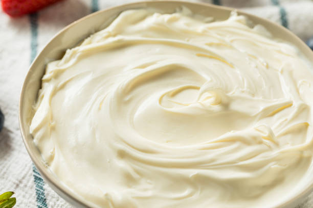 istock Creamy Homemade Mascarpone Cheese 1135821798
