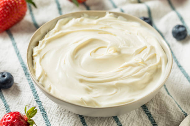 istock Creamy Homemade Mascarpone Cheese 1135822838
