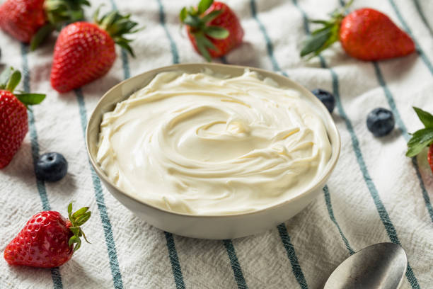 istock Creamy Homemade Mascarpone Cheese 1135822895