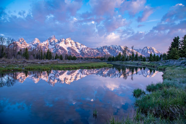 istock Sunrise on Grand Teton peaks 1135823089