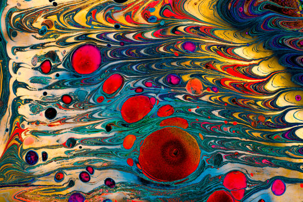 istock Abstract grunge art background texture with colorful paint splashes 1135823274