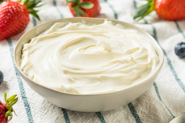 istock Creamy Homemade Mascarpone Cheese 1135823389