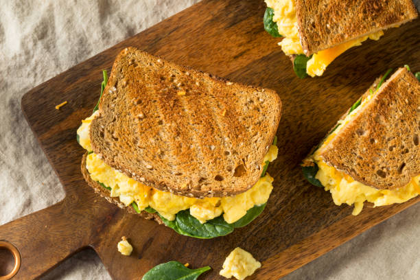 istock Hearty Homemade Egg Breakfast Sandwich 1135825460