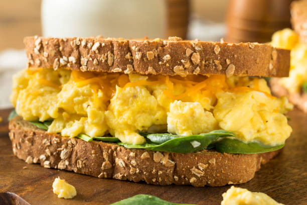 istock Hearty Homemade Egg Breakfast Sandwich 1135826424