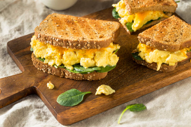istock Hearty Homemade Egg Breakfast Sandwich 1135826504