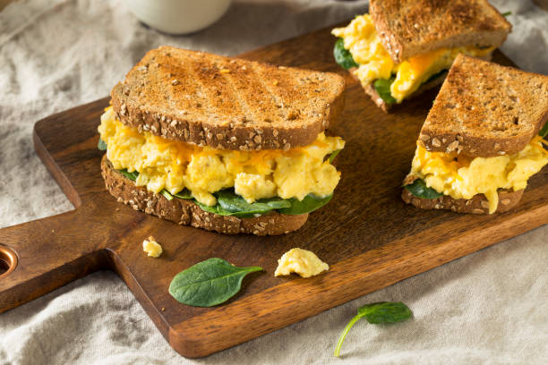 istock Hearty Homemade Egg Breakfast Sandwich 1135826637