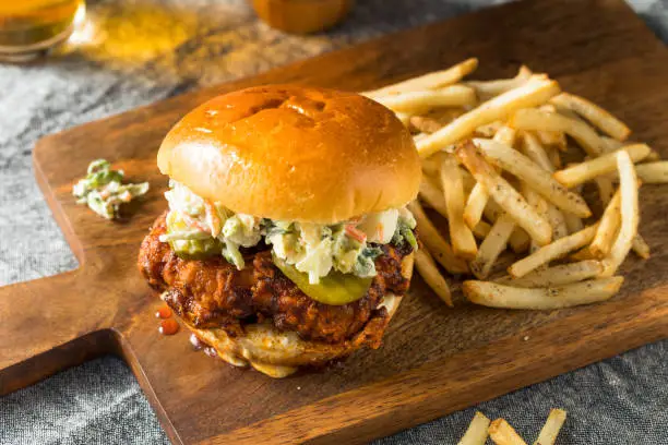 Photo of Homemade Spicy Nashville Hot Chicken Sandwich