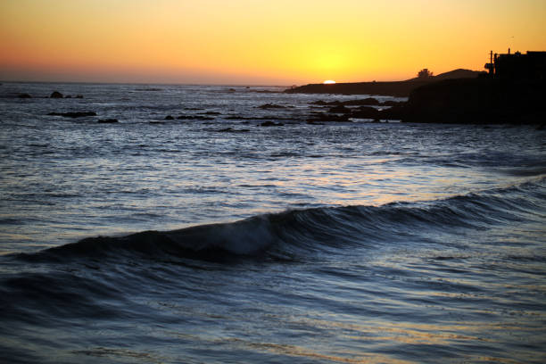 istock Orange Sunset on the Ocean 1135828284