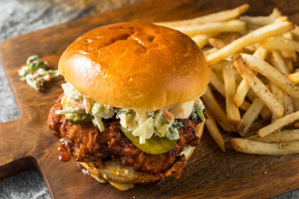 istock Homemade Spicy Nashville Hot Chicken Sandwich 1135829310