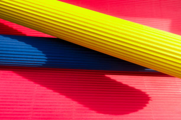 istock Texture of multicolored cardboard and paper background. 1135829425
