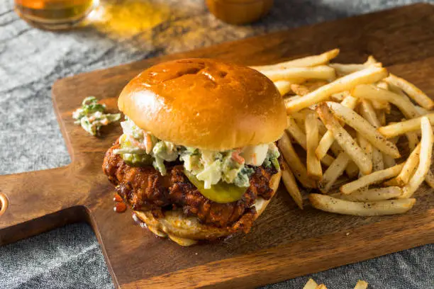 Photo of Homemade Spicy Nashville Hot Chicken Sandwich