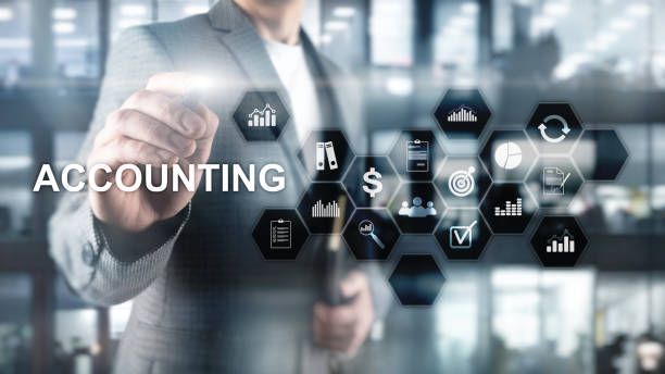 istock Accounting, Business and finance concept on virtual screen. 1135832468