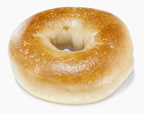 bagel - bagel bread isolated circle foto e immagini stock