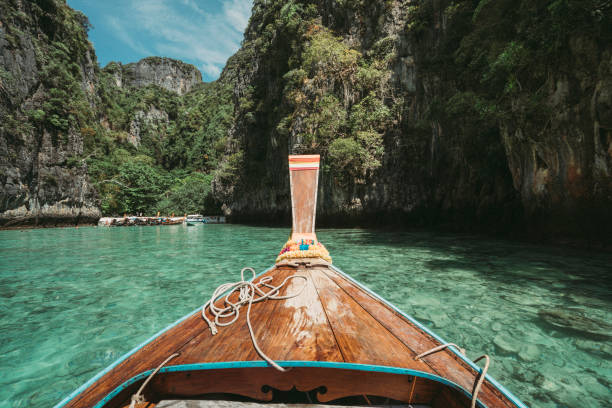 istock Sailing on a longtail boat in Thailand, Phi Phi Island 1135834034