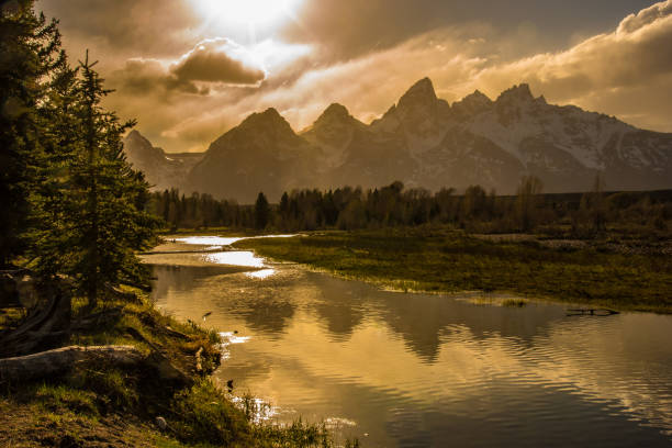 istock Sunset over Snake river, Grand Teton National Park 1135834263