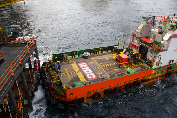 Oil Rig Transported 70+ Brunei Oil Production Stock Photos, Pictures & Royalty-Free Images ...