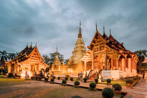 istock Wat Phra Singh Temple in Chang Mai, Thailand 1135835373